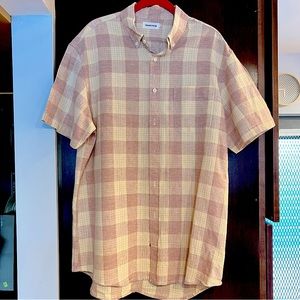 Men’s Taylor Stitch Short Sleeve Button Down Checkered Pattern Size 44/XL Shirt